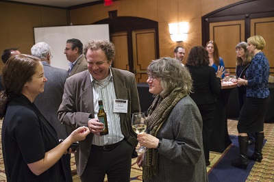 Attendees enjoy the 2016 annual meeting reception for two-year faculty.